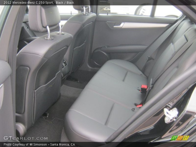 Black / Black 2012 Mercedes-Benz C 250 Sport