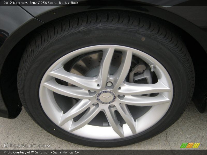 Black / Black 2012 Mercedes-Benz C 250 Sport