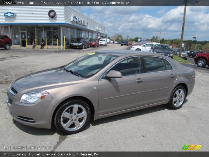 Amber Bronze Metallic / Cocoa/Cashmere Beige 2008 Chevrolet Malibu LT Sedan