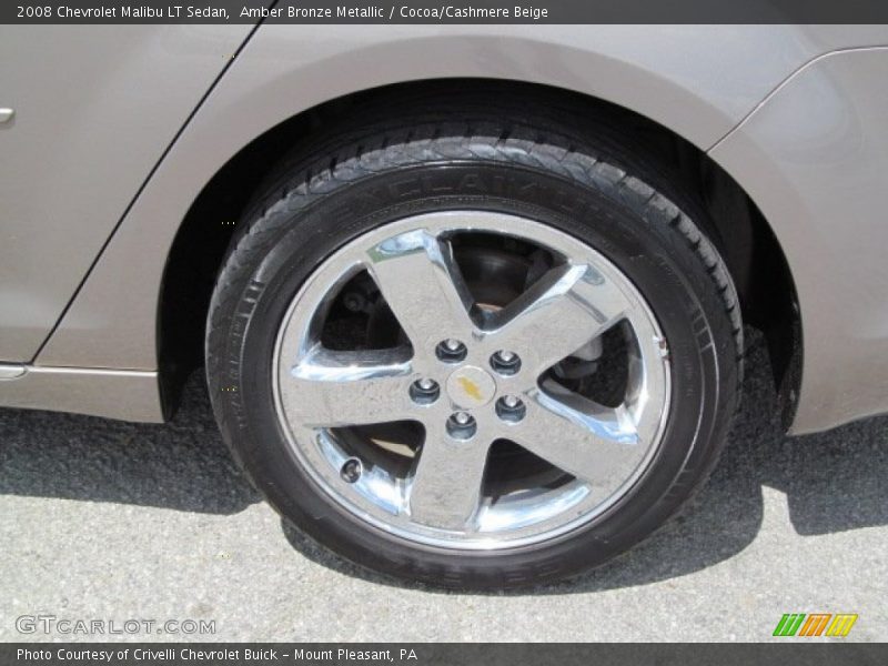 Amber Bronze Metallic / Cocoa/Cashmere Beige 2008 Chevrolet Malibu LT Sedan