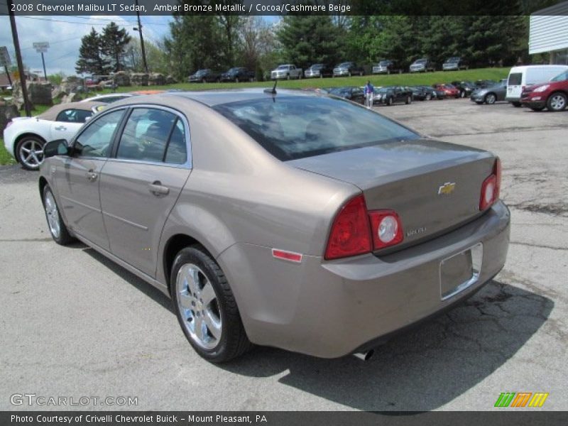 Amber Bronze Metallic / Cocoa/Cashmere Beige 2008 Chevrolet Malibu LT Sedan