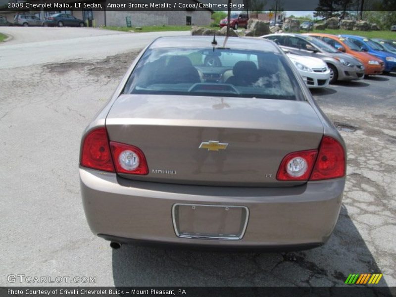 Amber Bronze Metallic / Cocoa/Cashmere Beige 2008 Chevrolet Malibu LT Sedan