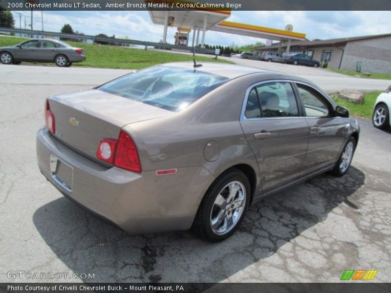 Amber Bronze Metallic / Cocoa/Cashmere Beige 2008 Chevrolet Malibu LT Sedan