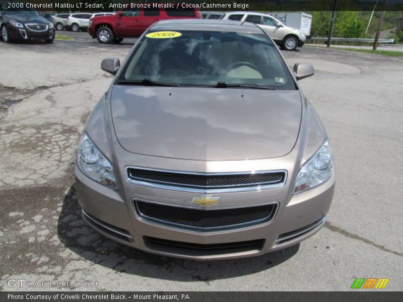 Amber Bronze Metallic / Cocoa/Cashmere Beige 2008 Chevrolet Malibu LT Sedan