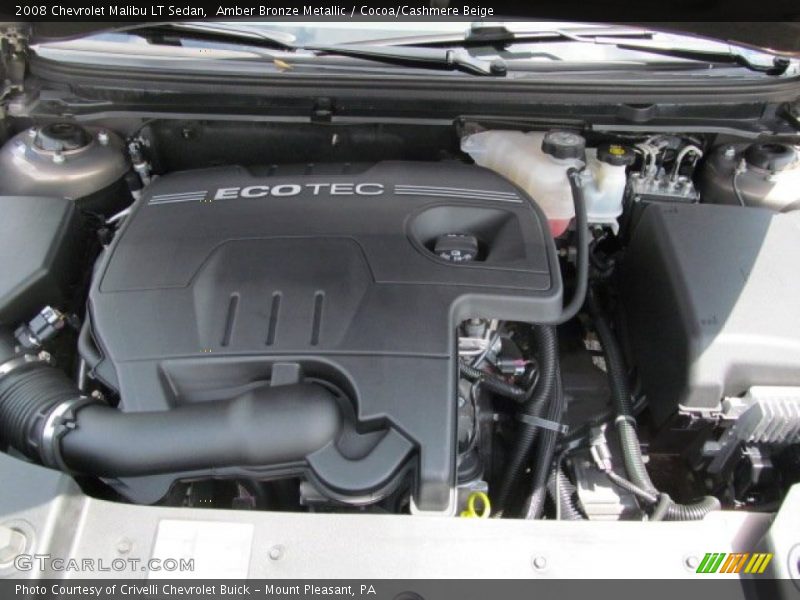 Amber Bronze Metallic / Cocoa/Cashmere Beige 2008 Chevrolet Malibu LT Sedan