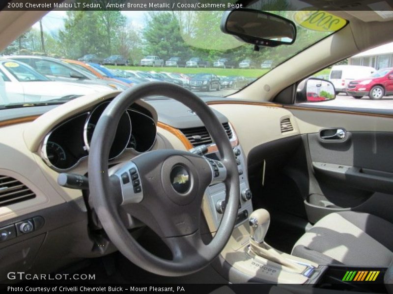 Amber Bronze Metallic / Cocoa/Cashmere Beige 2008 Chevrolet Malibu LT Sedan