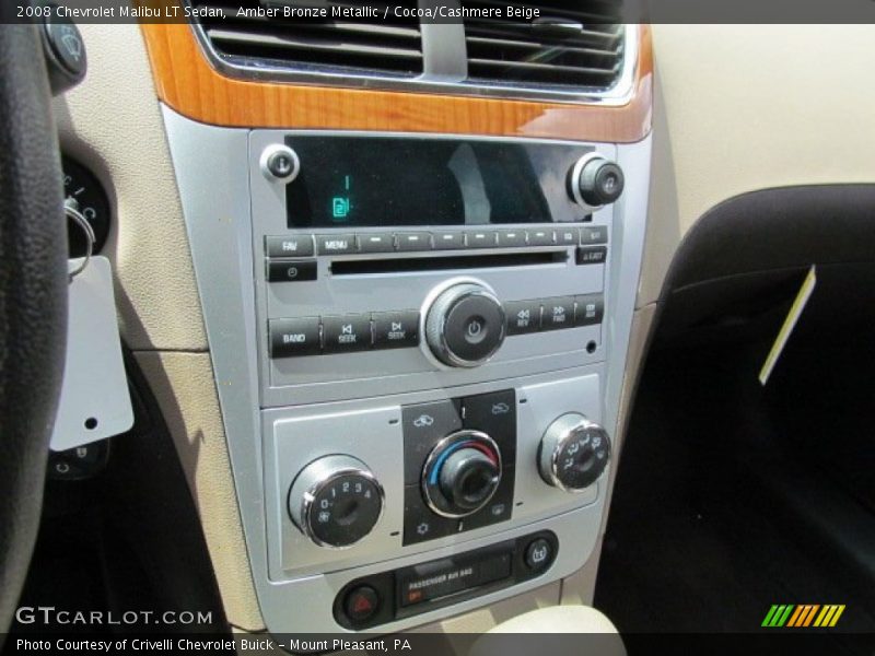 Amber Bronze Metallic / Cocoa/Cashmere Beige 2008 Chevrolet Malibu LT Sedan
