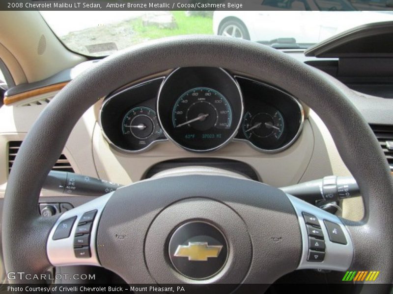 Amber Bronze Metallic / Cocoa/Cashmere Beige 2008 Chevrolet Malibu LT Sedan