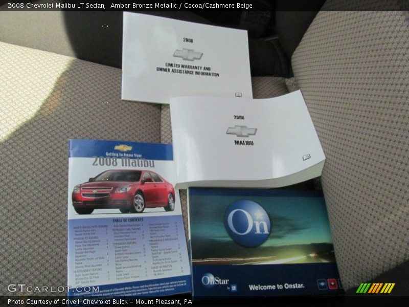 Amber Bronze Metallic / Cocoa/Cashmere Beige 2008 Chevrolet Malibu LT Sedan