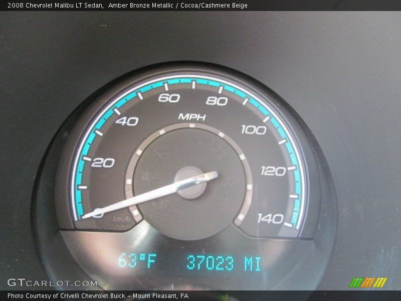 Amber Bronze Metallic / Cocoa/Cashmere Beige 2008 Chevrolet Malibu LT Sedan