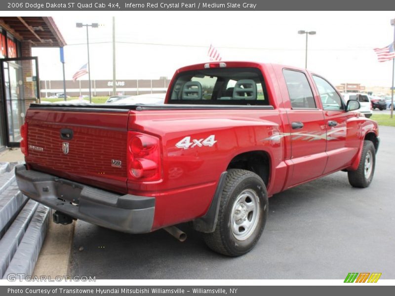Inferno Red Crystal Pearl / Medium Slate Gray 2006 Dodge Dakota ST Quad Cab 4x4