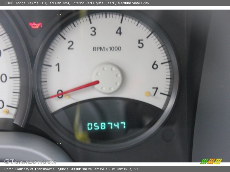 Inferno Red Crystal Pearl / Medium Slate Gray 2006 Dodge Dakota ST Quad Cab 4x4