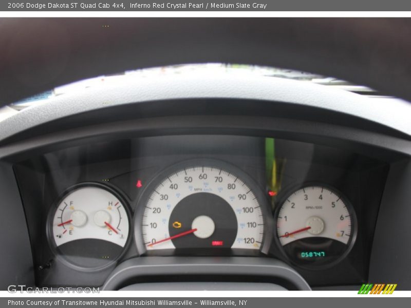 Inferno Red Crystal Pearl / Medium Slate Gray 2006 Dodge Dakota ST Quad Cab 4x4