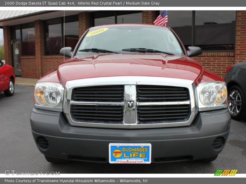 Inferno Red Crystal Pearl / Medium Slate Gray 2006 Dodge Dakota ST Quad Cab 4x4