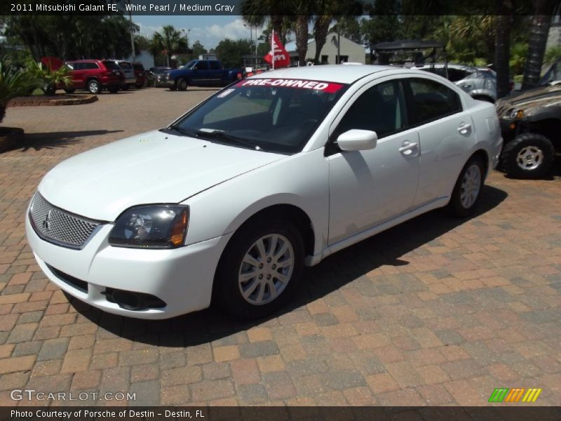 White Pearl / Medium Gray 2011 Mitsubishi Galant FE