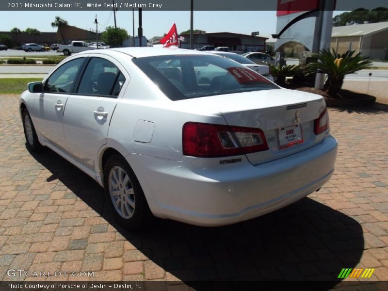 White Pearl / Medium Gray 2011 Mitsubishi Galant FE