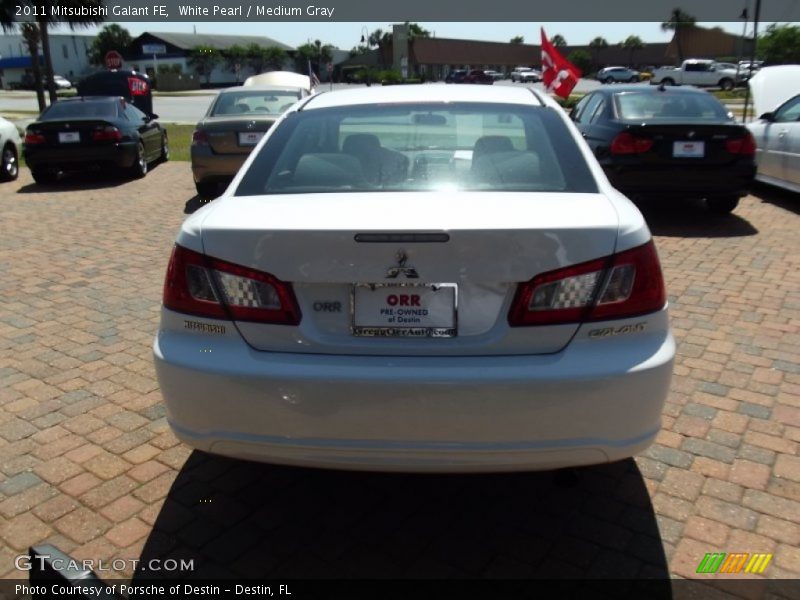 White Pearl / Medium Gray 2011 Mitsubishi Galant FE