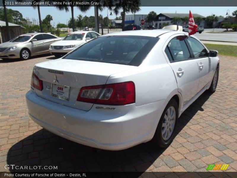 White Pearl / Medium Gray 2011 Mitsubishi Galant FE