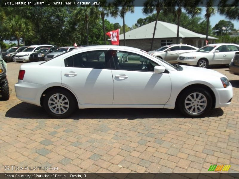 White Pearl / Medium Gray 2011 Mitsubishi Galant FE