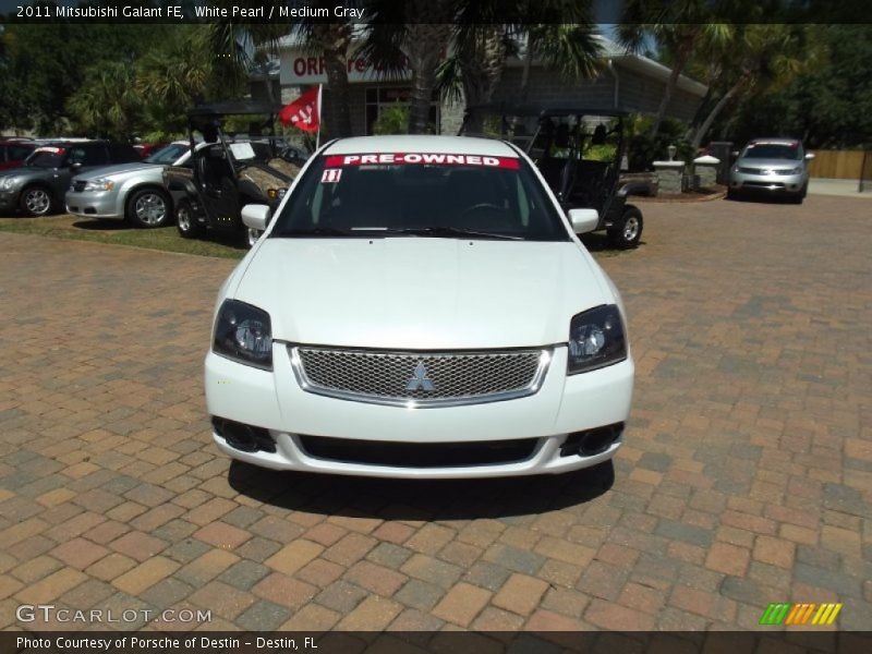 White Pearl / Medium Gray 2011 Mitsubishi Galant FE