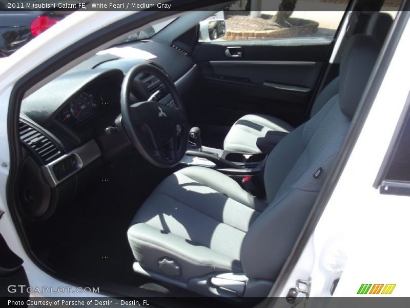 White Pearl / Medium Gray 2011 Mitsubishi Galant FE