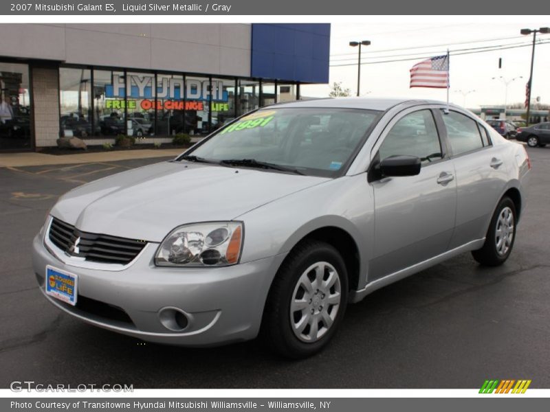 Liquid Silver Metallic / Gray 2007 Mitsubishi Galant ES