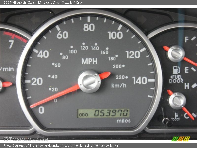 Liquid Silver Metallic / Gray 2007 Mitsubishi Galant ES