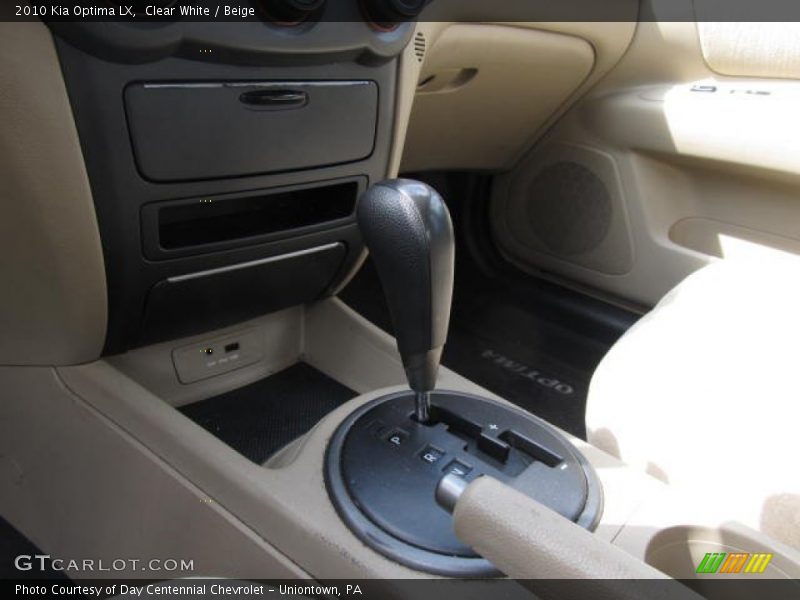 Clear White / Beige 2010 Kia Optima LX