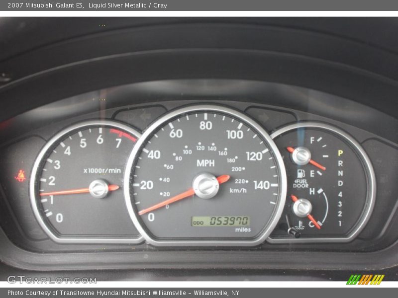 Liquid Silver Metallic / Gray 2007 Mitsubishi Galant ES