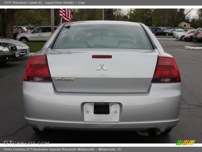 Liquid Silver Metallic / Gray 2007 Mitsubishi Galant ES