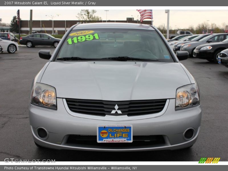 Liquid Silver Metallic / Gray 2007 Mitsubishi Galant ES