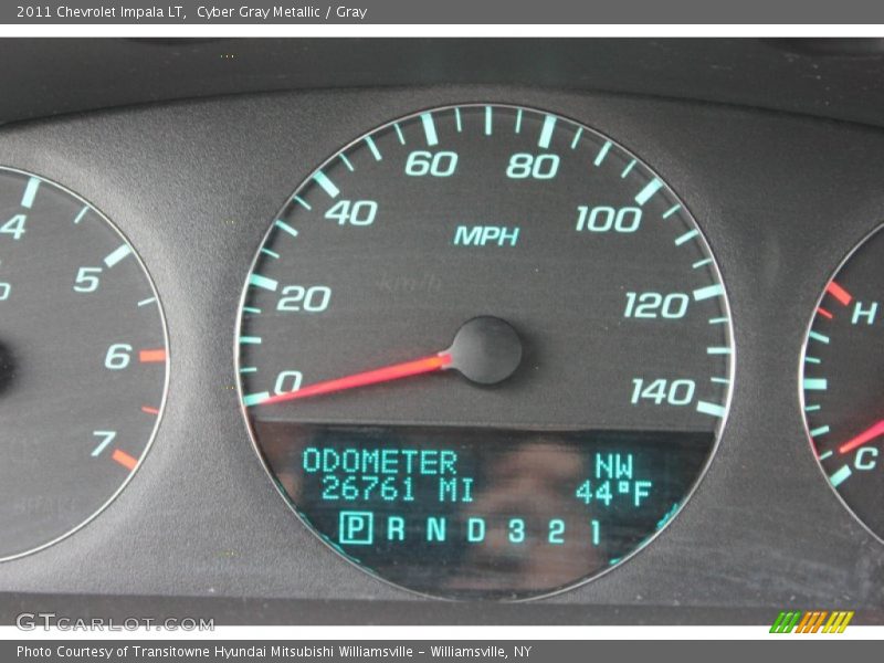 Cyber Gray Metallic / Gray 2011 Chevrolet Impala LT