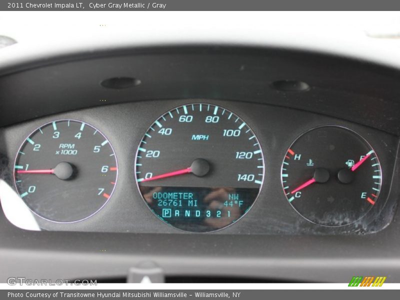 Cyber Gray Metallic / Gray 2011 Chevrolet Impala LT