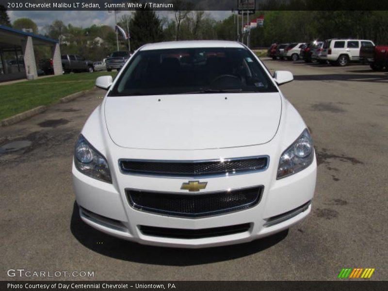 Summit White / Titanium 2010 Chevrolet Malibu LT Sedan