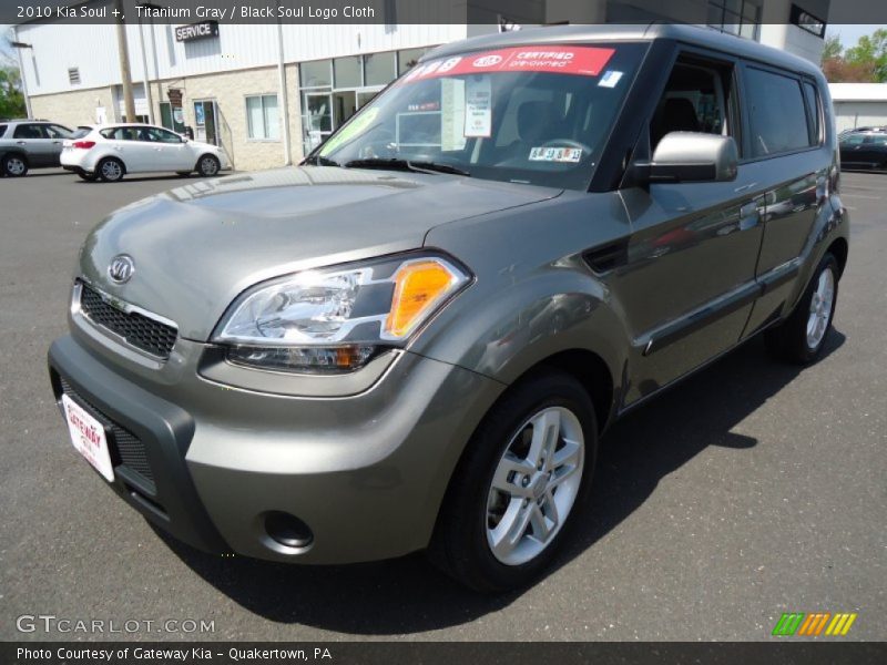 Titanium Gray / Black Soul Logo Cloth 2010 Kia Soul +