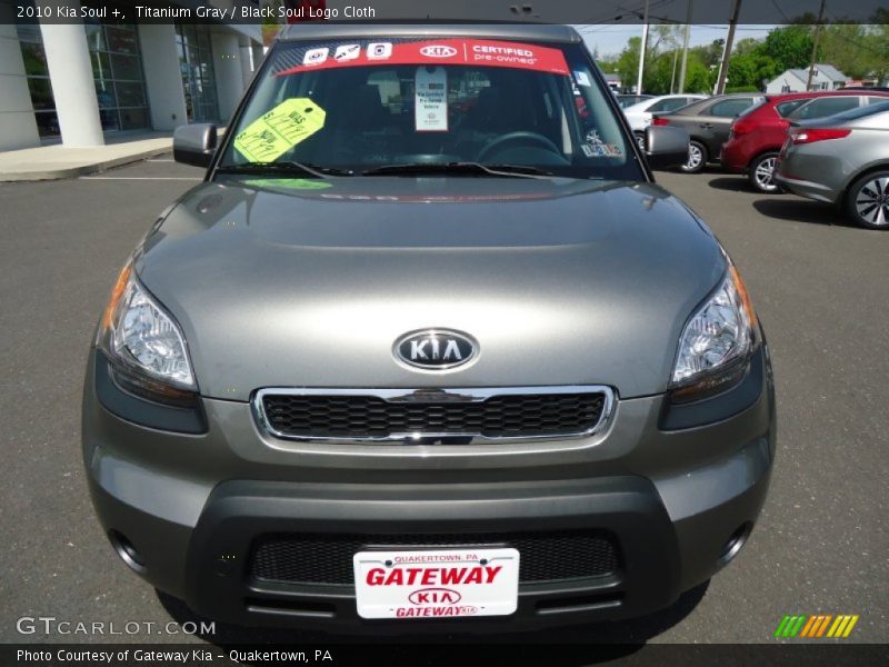 Titanium Gray / Black Soul Logo Cloth 2010 Kia Soul +