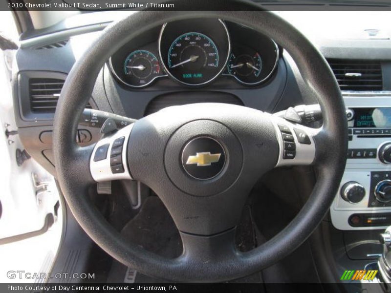 Summit White / Titanium 2010 Chevrolet Malibu LT Sedan