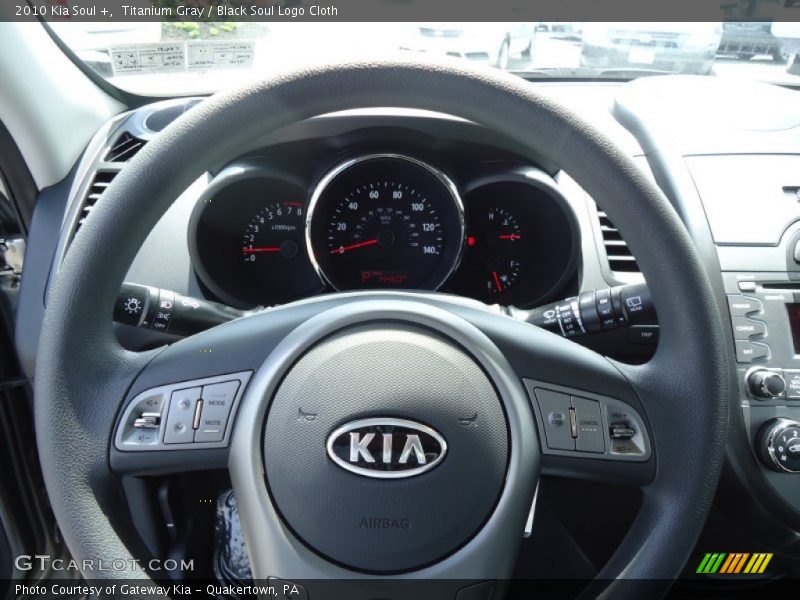 Titanium Gray / Black Soul Logo Cloth 2010 Kia Soul +