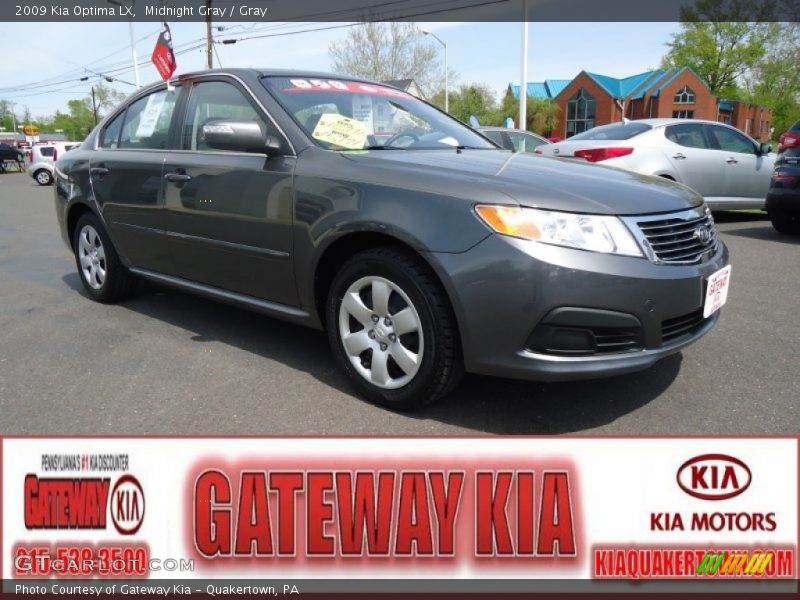 Midnight Gray / Gray 2009 Kia Optima LX