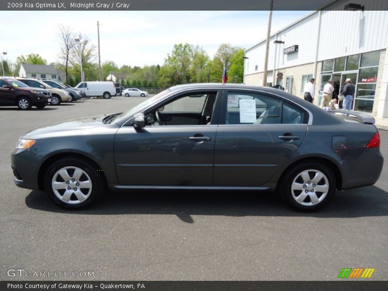 Midnight Gray / Gray 2009 Kia Optima LX