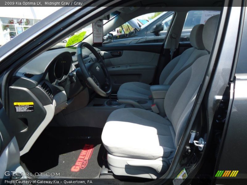 Midnight Gray / Gray 2009 Kia Optima LX