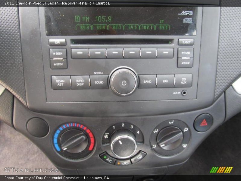 Ice Silver Metallic / Charcoal 2011 Chevrolet Aveo LT Sedan