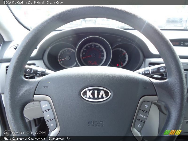 Midnight Gray / Gray 2009 Kia Optima LX