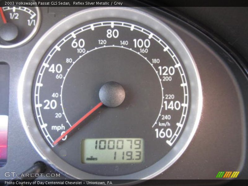 Reflex Silver Metallic / Grey 2003 Volkswagen Passat GLS Sedan