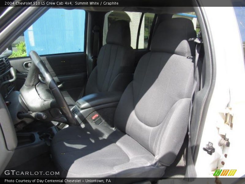 Summit White / Graphite 2004 Chevrolet S10 LS Crew Cab 4x4