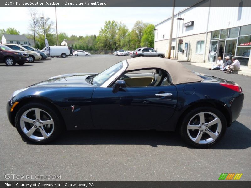 Deep Blue / Steel/Sand 2007 Pontiac Solstice Roadster