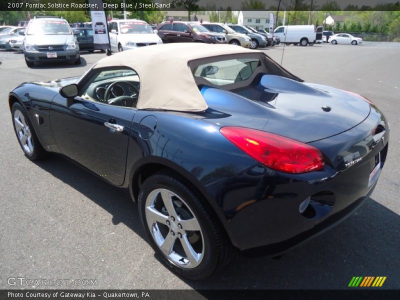 Deep Blue / Steel/Sand 2007 Pontiac Solstice Roadster