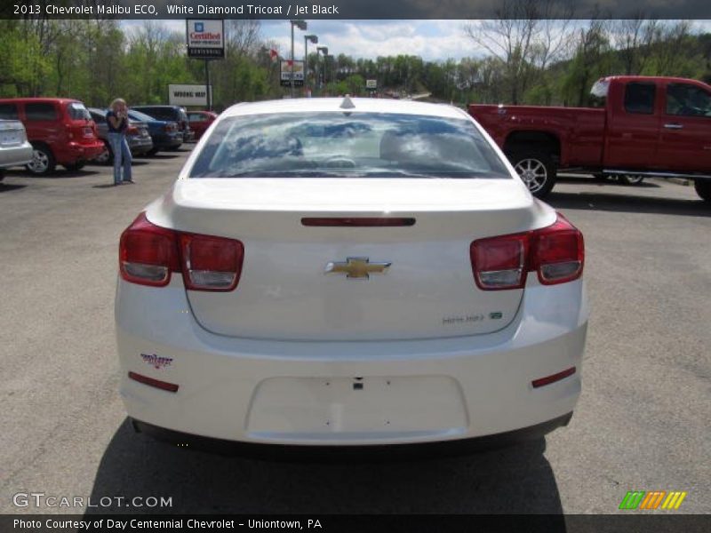 White Diamond Tricoat / Jet Black 2013 Chevrolet Malibu ECO