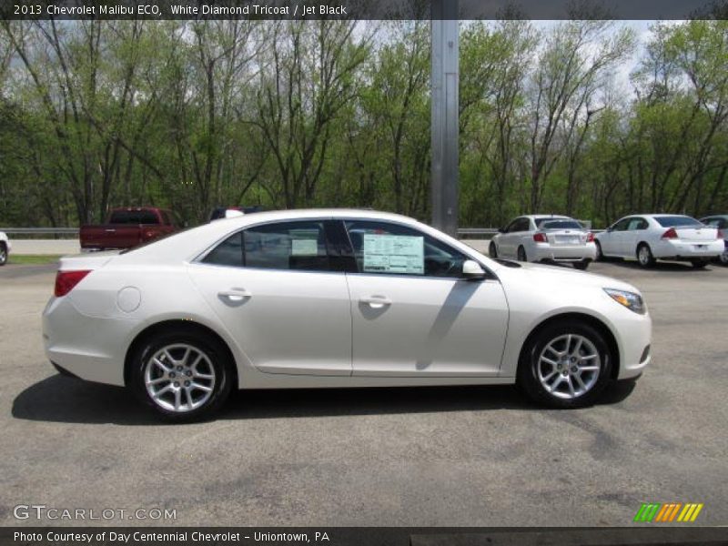 White Diamond Tricoat / Jet Black 2013 Chevrolet Malibu ECO