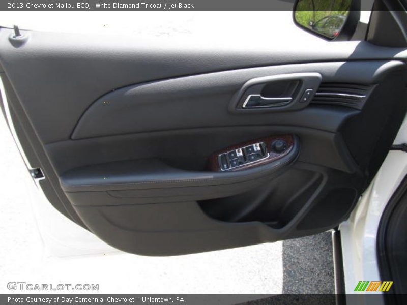 White Diamond Tricoat / Jet Black 2013 Chevrolet Malibu ECO